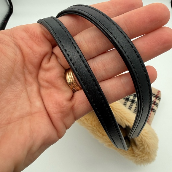 Burberry Plaid Wool and Fur Bag - Picture 5 of 5